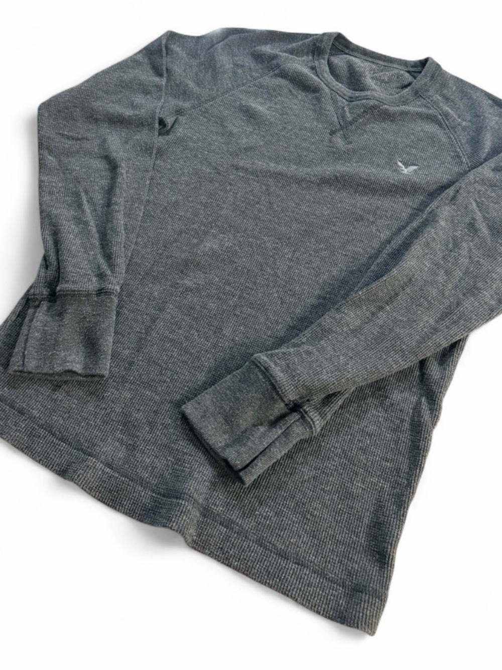 Gray Thermal Crewneck Long Sleeve